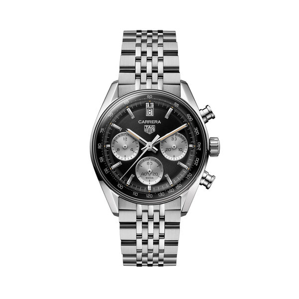 Carrera 39 mm chronographe automatique en acier inoxydable